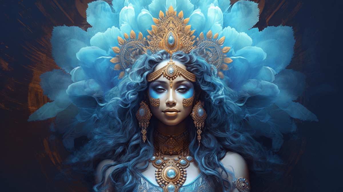 indian goddess throat chakra feature