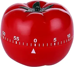 A photo of a mechanical tomato timer